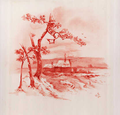 Неизвестный художник. Пласт «Зимний пейзаж»